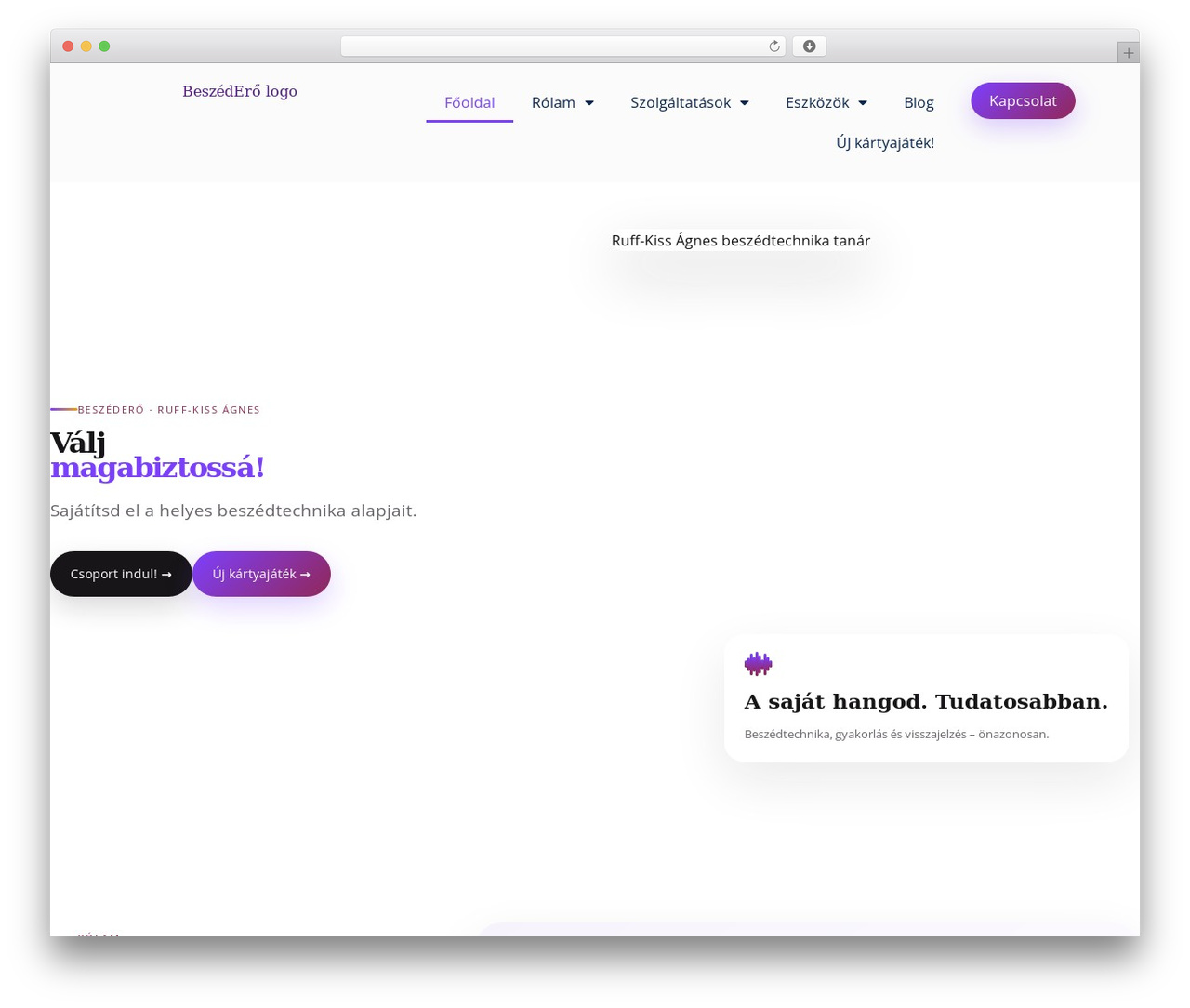 Skelementor WordPress theme - beszedero.hu