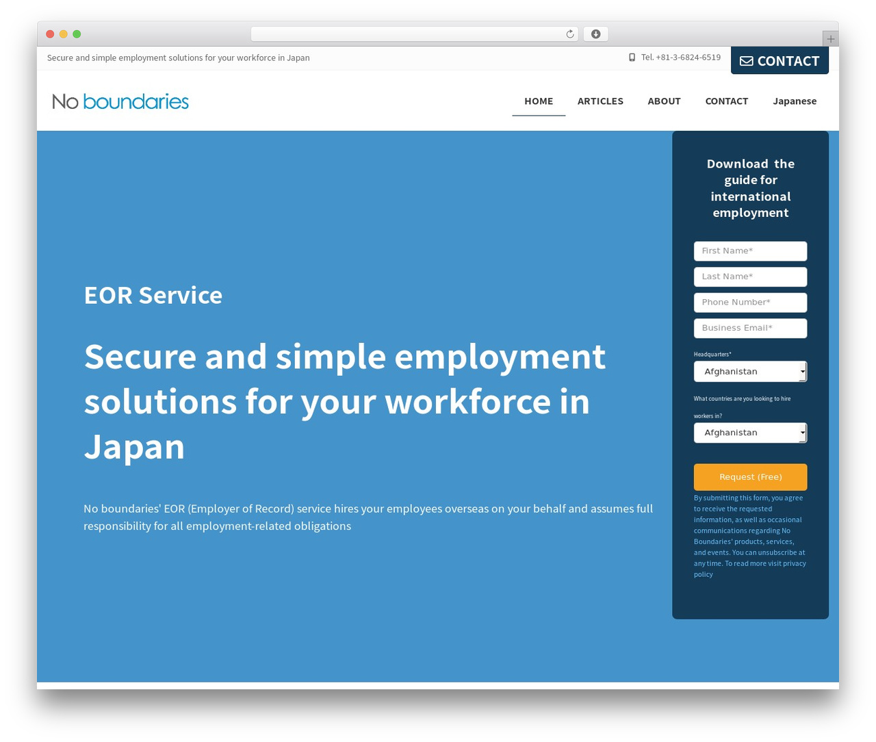 Theme WordPress Lightning - noboundaries.ltd