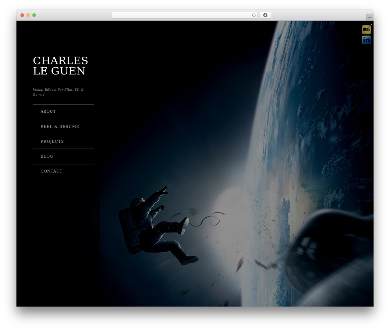 Widescreen premium WordPress theme - charlesleguen.com
