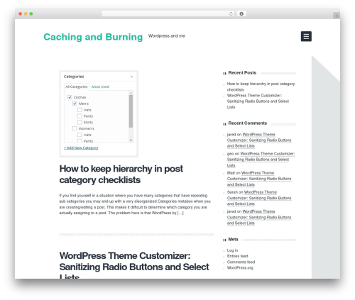 WordPress theme Bearded - cachingandburning.com