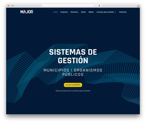 WordPress theme Divi - majormunicipal.com