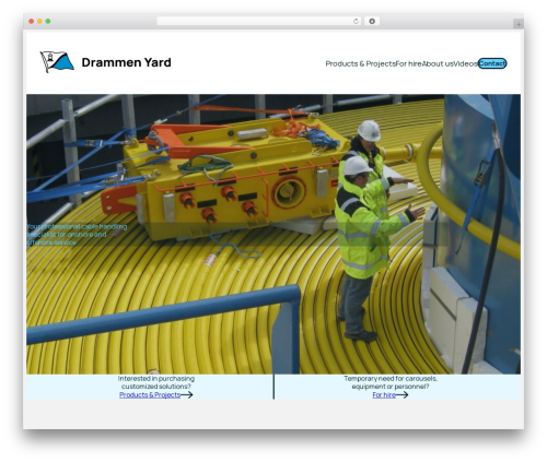 WordPress theme Drammen Yard - drammenyard.no