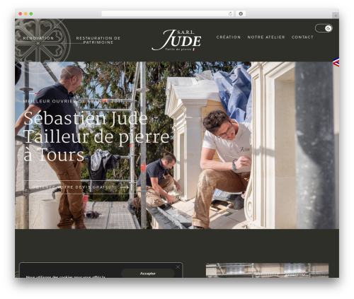 WordPress theme Hello Elementor - jude-taille-de-pierre.fr