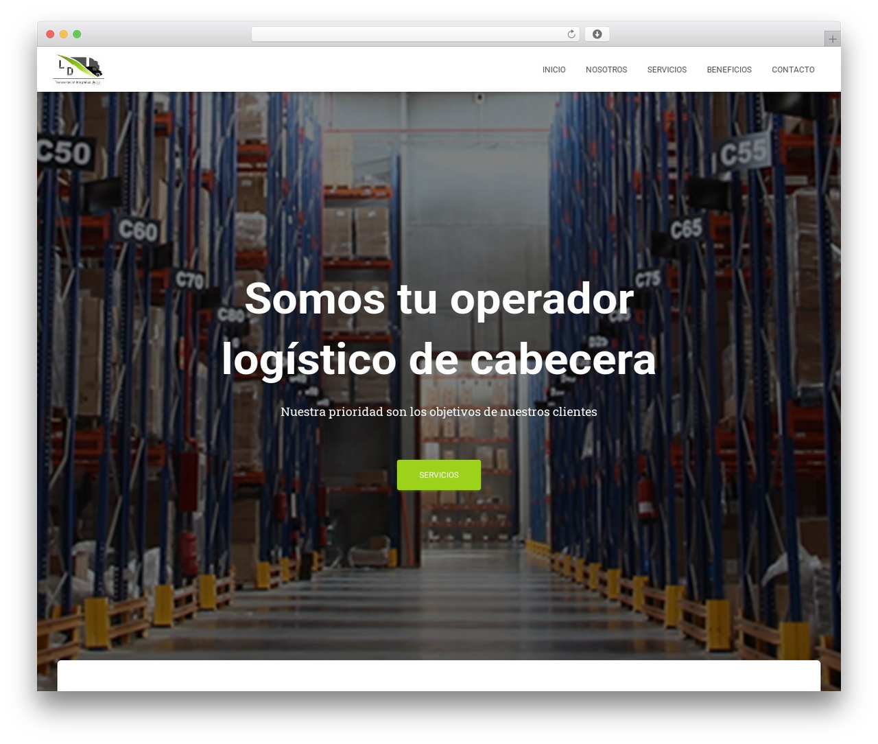 WordPress theme Hestia - ldtransportacionintegral.com