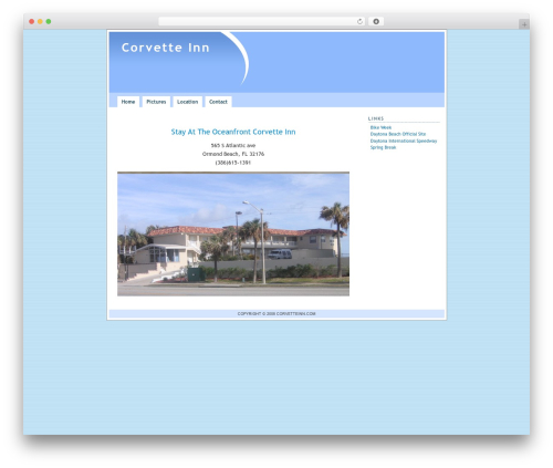 WordPress theme Pool - corvetteinn.com