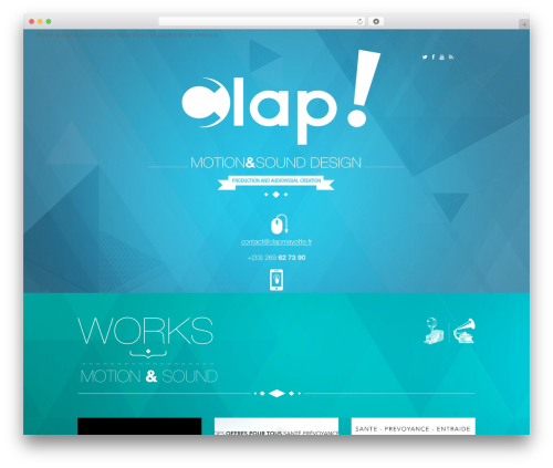 WordPress theme Romper - clapmayotte.fr