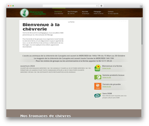 WordPress theme Spark - Responsive HTML5 WordPress Theme - chevrerie-canaples.com