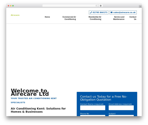 WordPress theme WT5 - airecare.co.uk