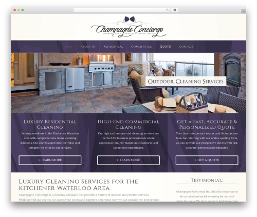 WordPress theme X - champagneconcierge.ca