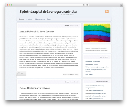 WP theme Punchcut - cernosa.si