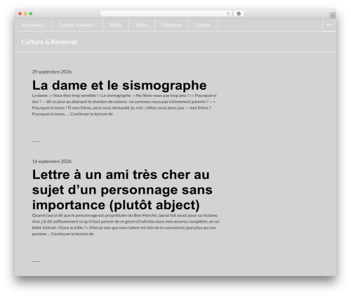 Afterlight free WP theme - culture-et-revolver.org