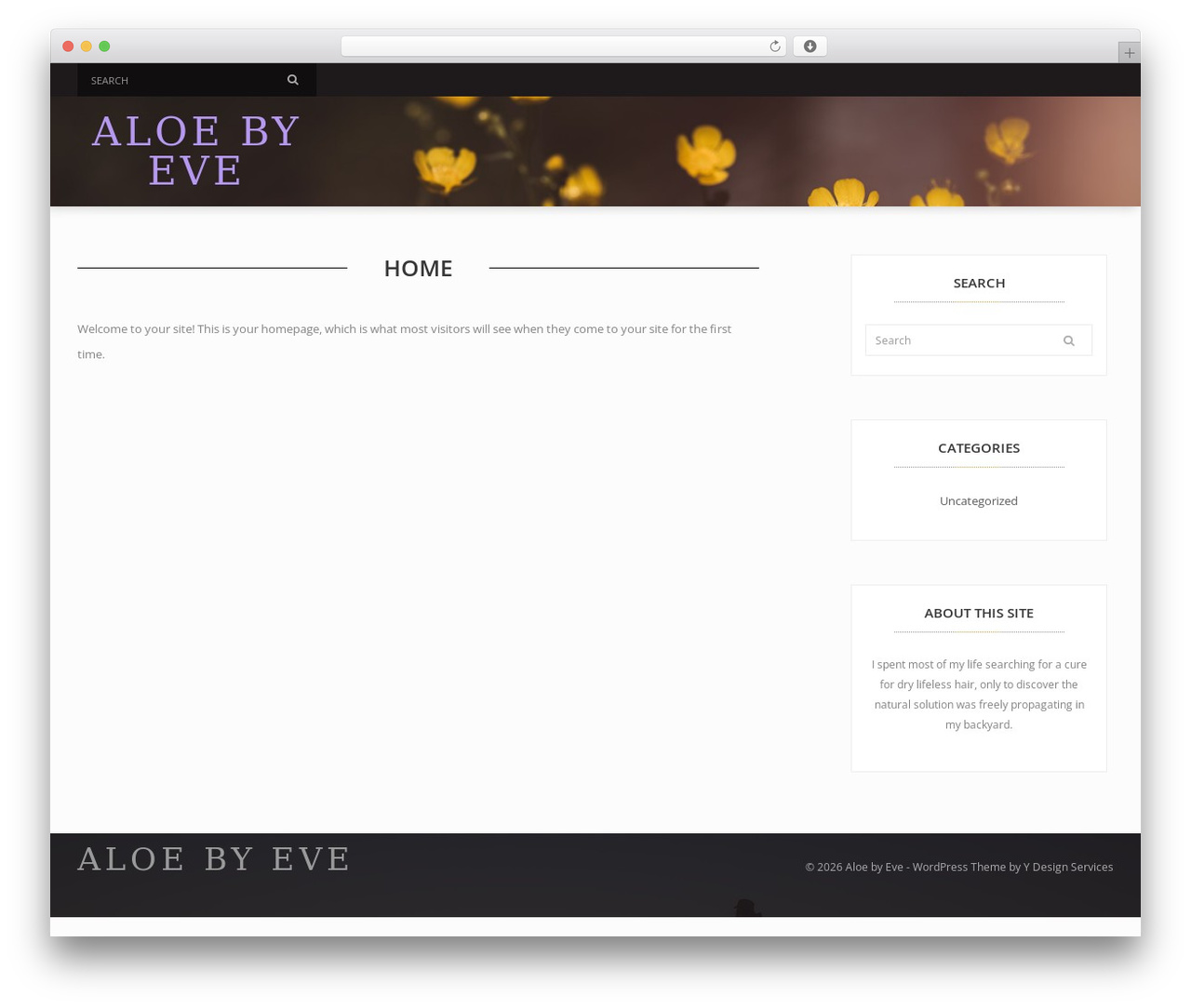Backyard WordPress theme - aloebyeve.com Backyard WordPress theme - aloebyeve.com