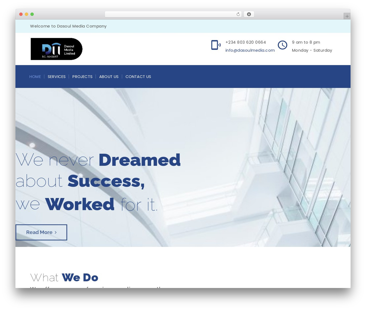 Consultancy theme WordPress - dasoulmedia.com