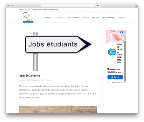 Divi WordPress theme - csvalentigney.org