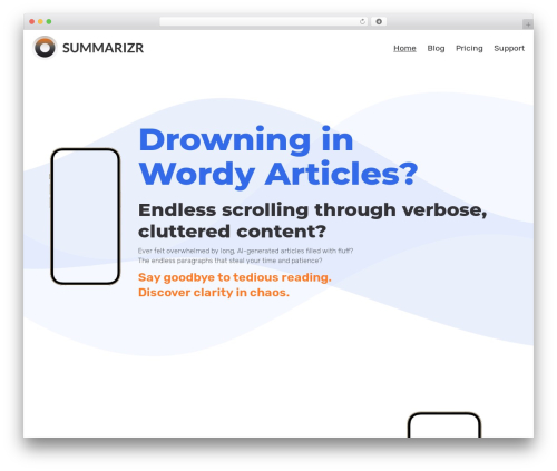 IMS Basic WordPress website theme - summarizerapp.com