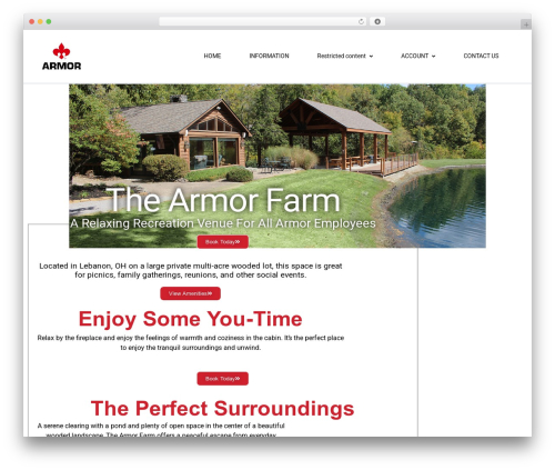 Booking calendar pro WordPress plugin - thearmorfarm.com