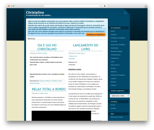Personal WordPress theme - christalino.com.br