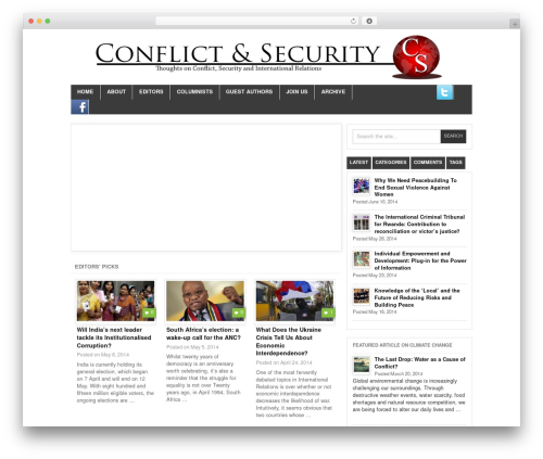 Project AR2 WordPress theme - conflictandsecurity.co.uk
