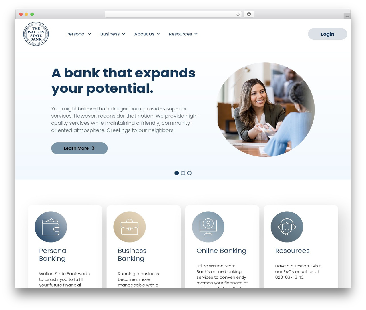 Revolve Theme WordPress theme - waltonstatebank.com