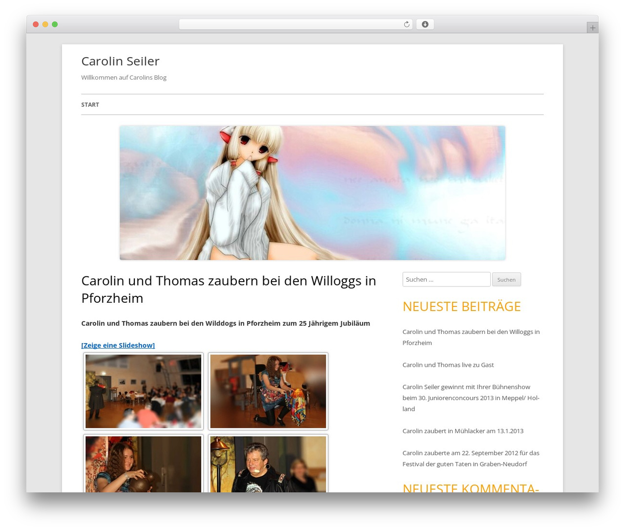 Tiny Forge WordPress theme - carolin-seiler.de