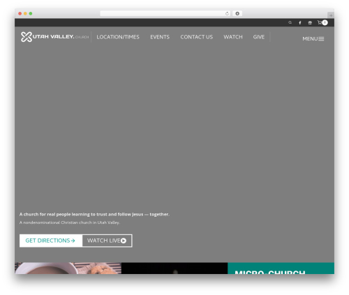 WordPress theme Kadence - utahvalley.church