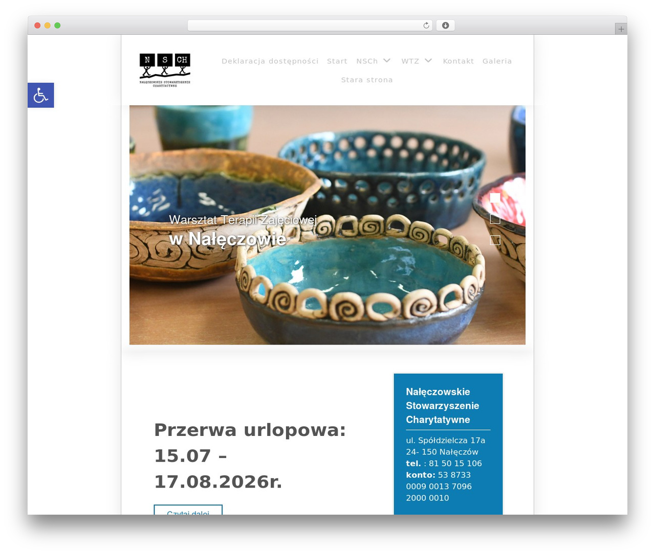 WordPress theme Manticore - wtznaleczow.pl