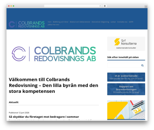 WordPress theme SRF Medlemswebb - colbrandsredovisning.se