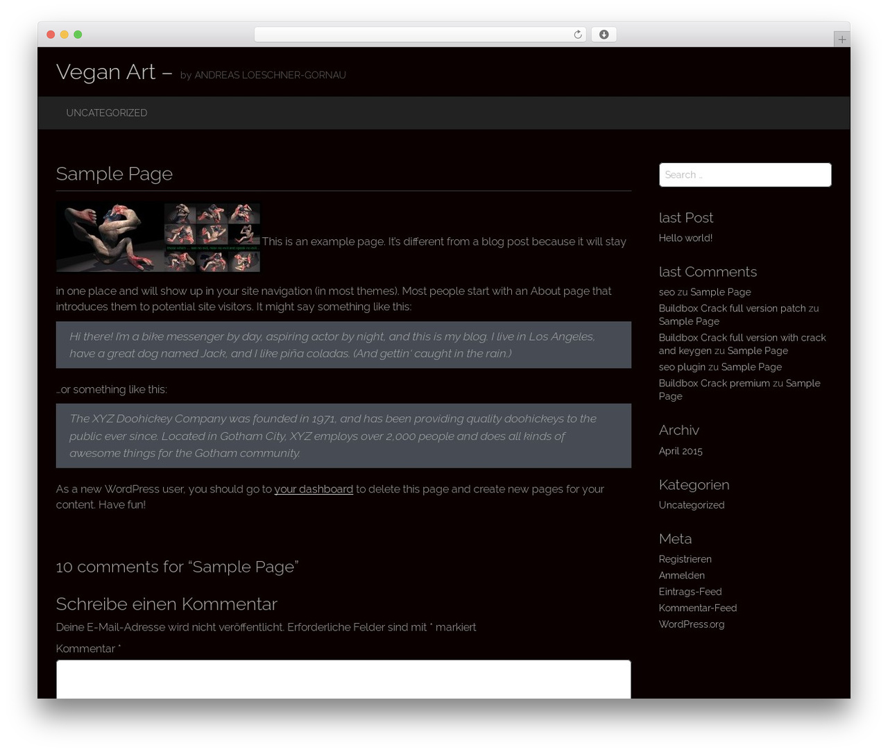 Destin Basic theme WordPress free - conceptual-art.eu