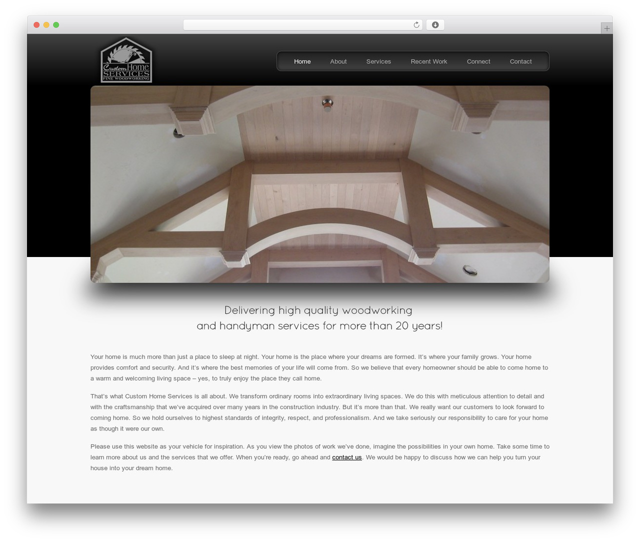 Digitalis WordPress theme - customhomeservicesllc.com