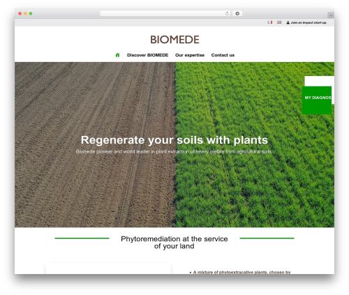 Divi theme WordPress - biomede.fr