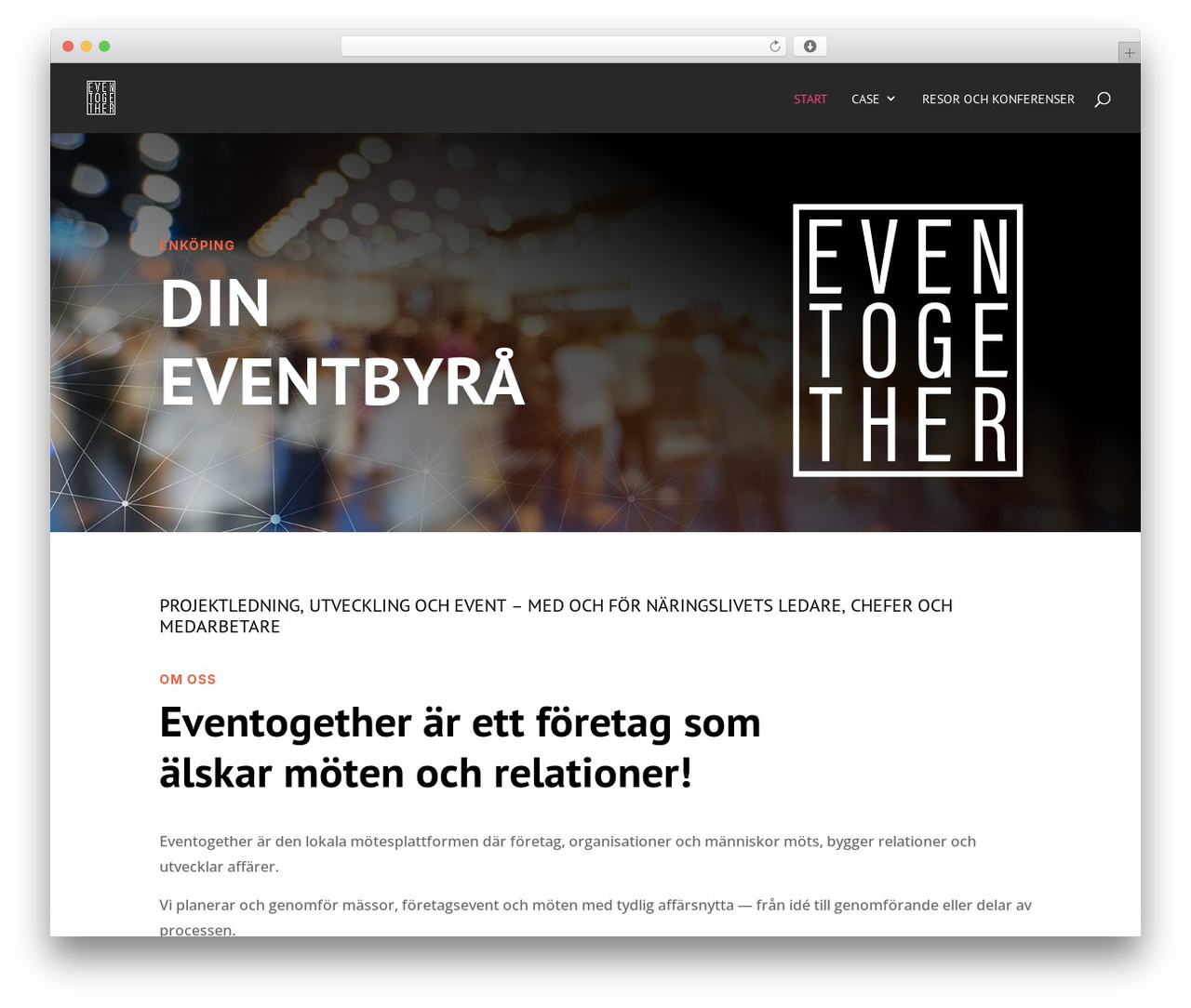 Divi WordPress theme - eventogether.se