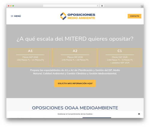 GeneratePress WordPress theme - oposiciones-medio-ambiente.es