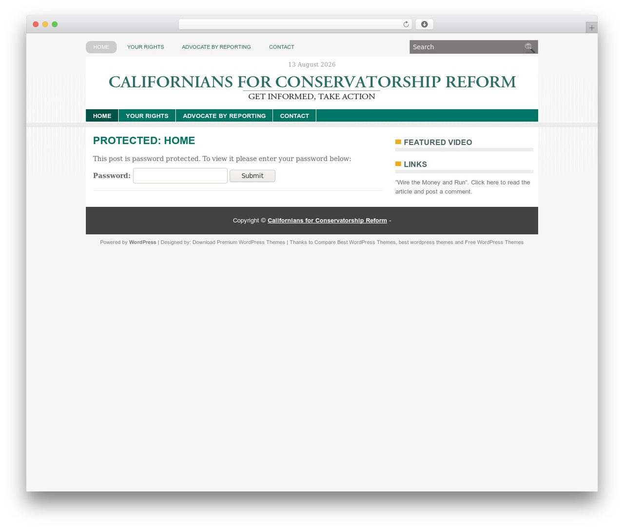 Instant premium WordPress theme - californiansforconservatorshipreform.org Instant premium WordPress theme - californiansforconservatorshipreform.org