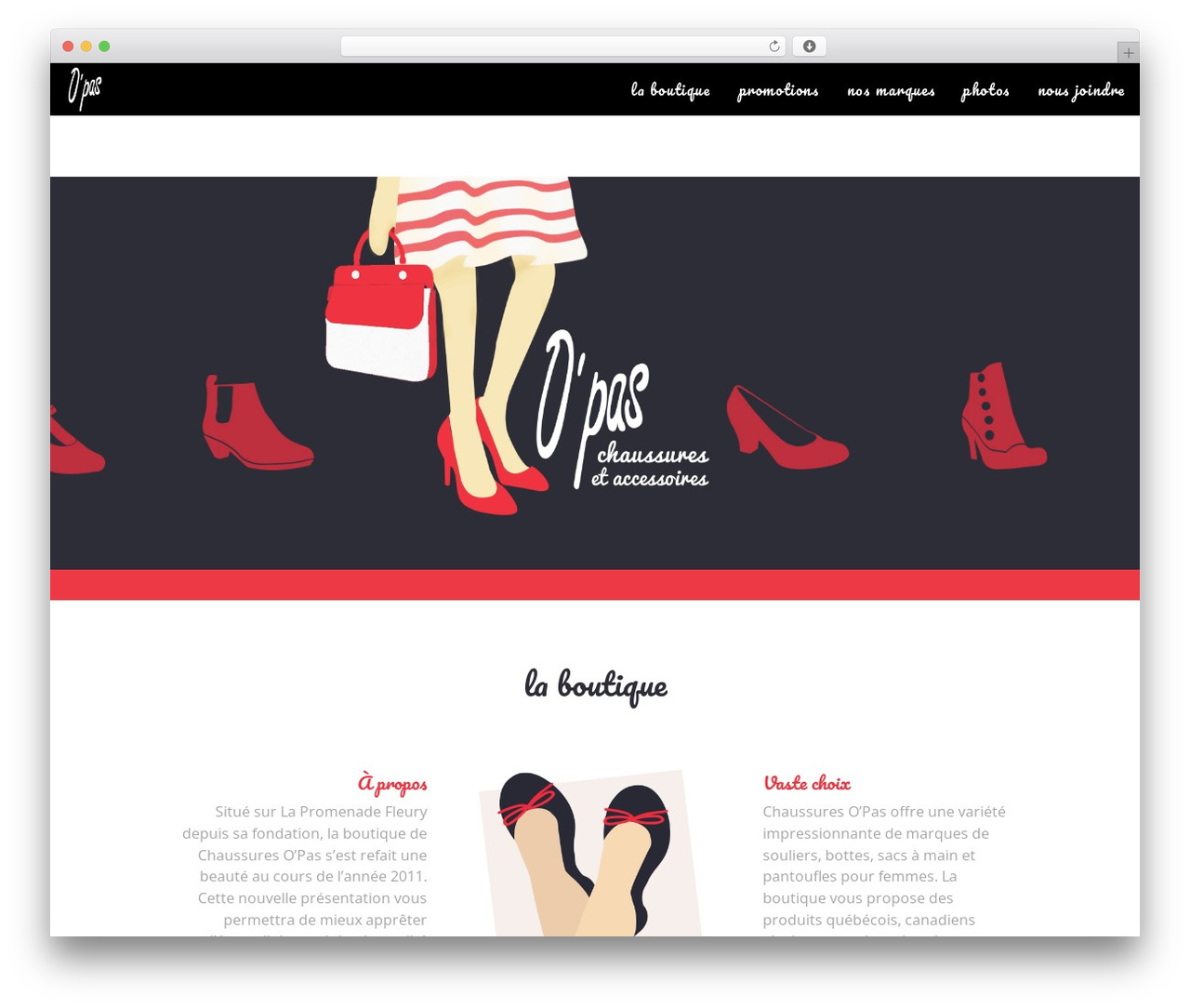 Opas theme WordPress - chaussuresopas.com