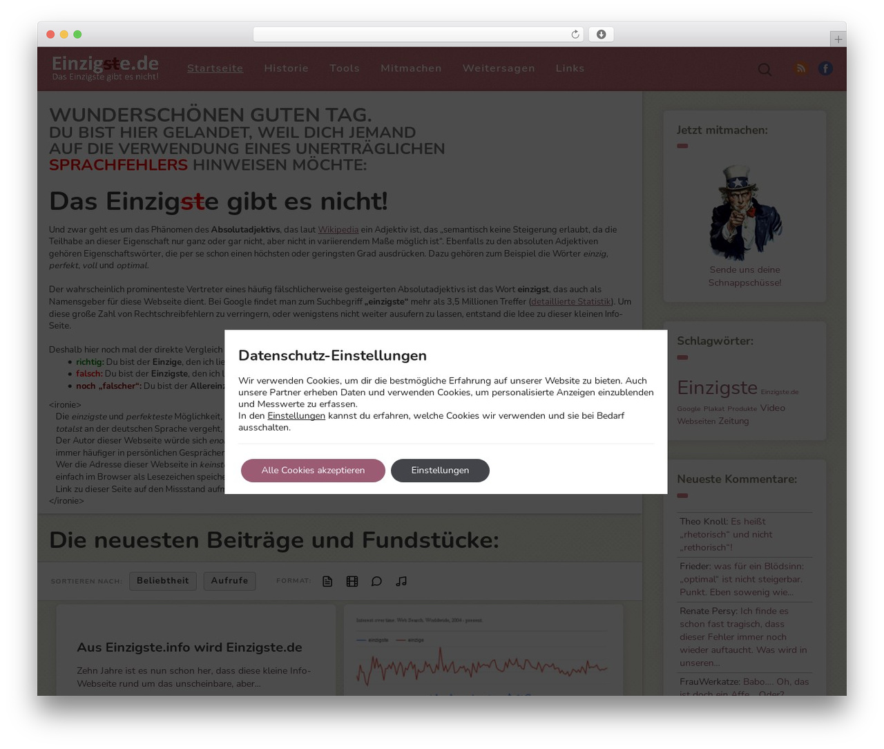 Pluto WP theme - www.einzigste.de