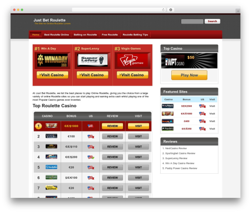 Theme WordPress DoubleUp Theme - justbetroulette.com