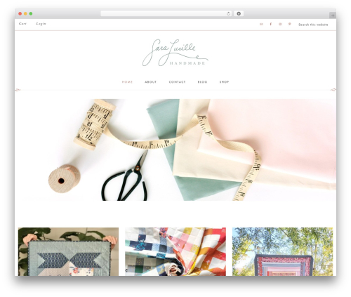 Theme WordPress Refined Theme - saralucillehandmade.com