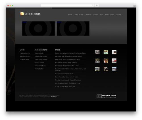 Theme WordPress Studio Box Wordpress Template - cobiana.org