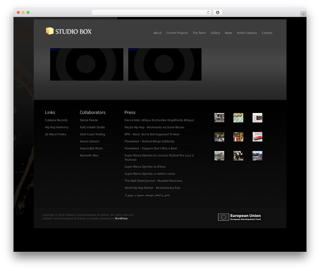Theme WordPress Studio Box Wordpress Template - cobiana.org Theme WordPress Studio Box Wordpress Template - cobiana.org