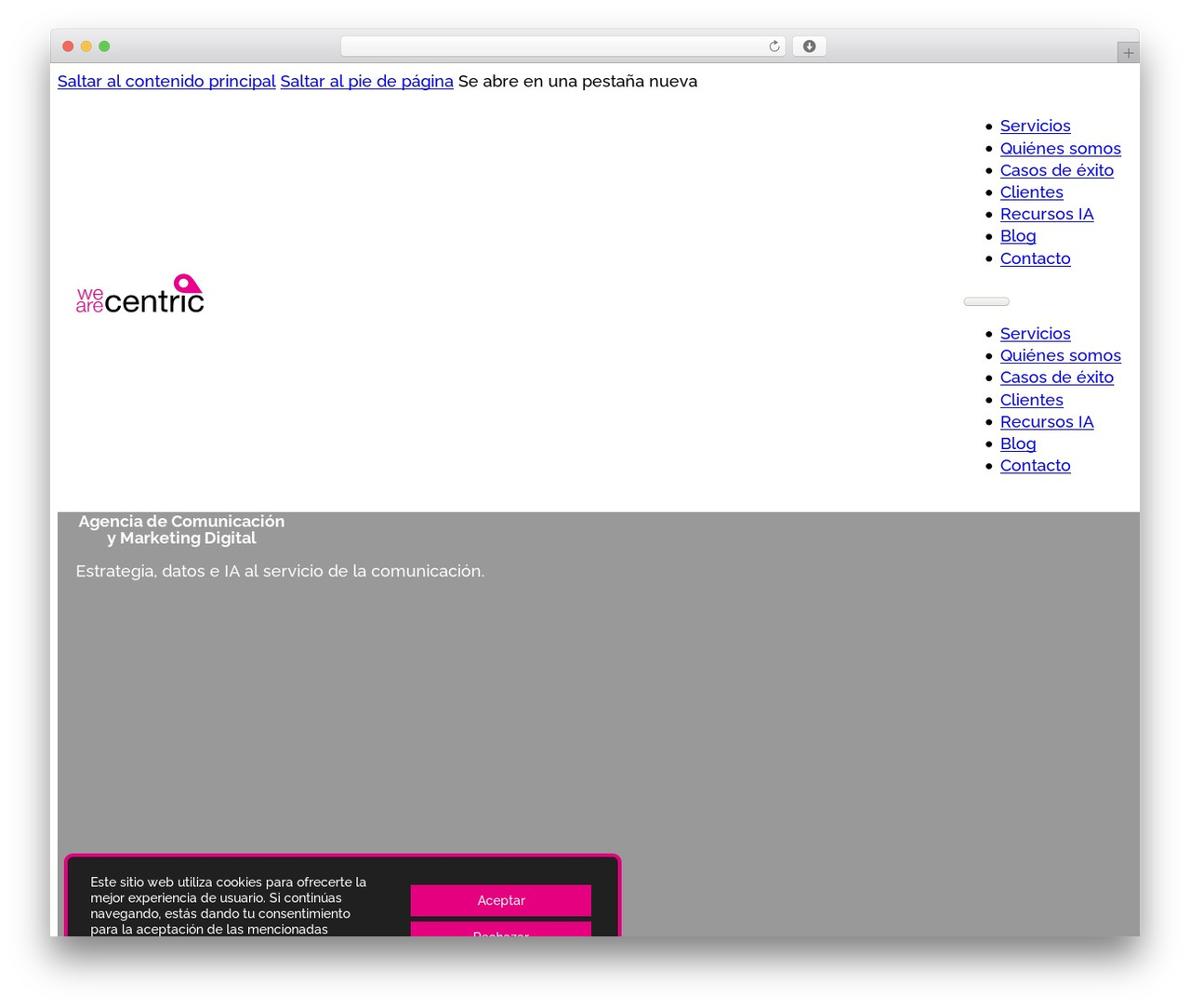 WordPress theme Bricks - wearecentric.com