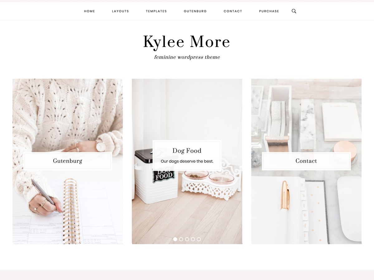 WordPress theme Kylee More