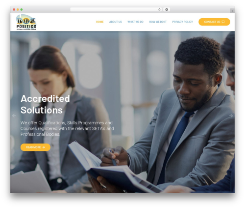 WordPress website theme Positics - positics.com