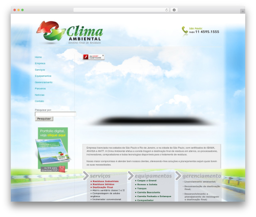 cool theme WordPress - climaambiental.com.br