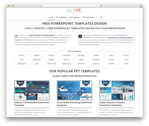 CreativePearl WordPress theme - www.free-powerpoint-templates-design.com