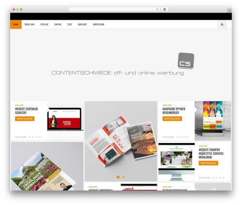 Flow WordPress theme - contentschmiede.at