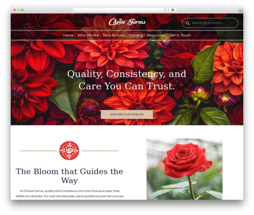 Lambda WordPress theme - choicefarms.com
