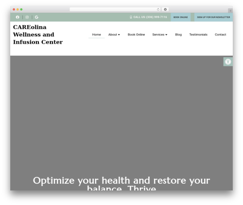 Parent Theme WordPress theme - careolinawellness.com