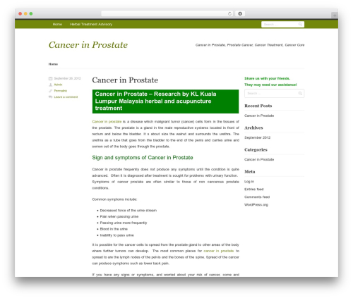 Rumput Hijau WordPress theme - cancer-prostate.herbal-treatment-advisory.com