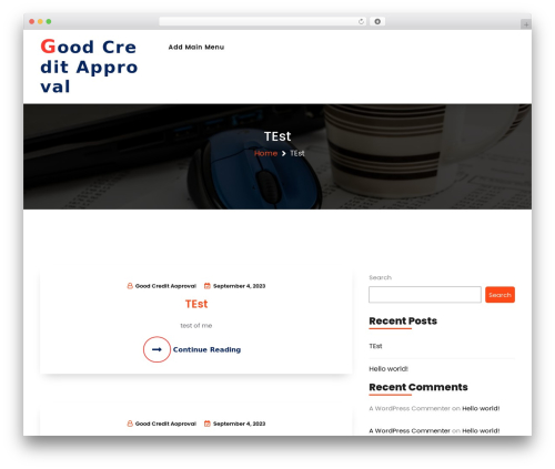 Teczilla free WordPress theme - goodcreditapproval.com
