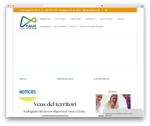 Divi eventmanager WordPress plugin - cauc.cat